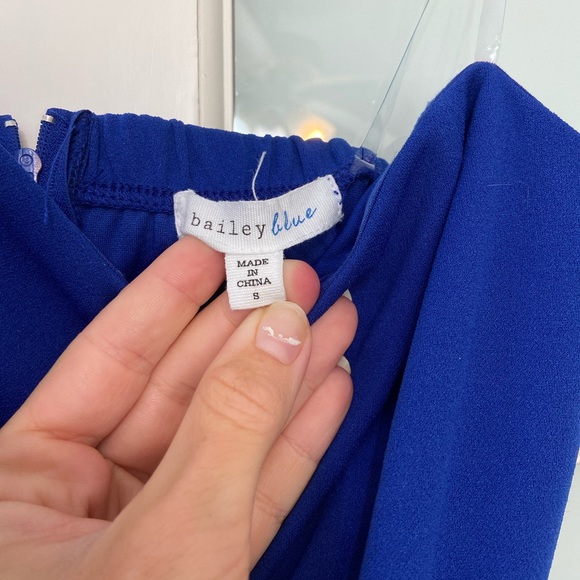 Sleeveless Royal Blue Jumpsuit - Picture 5 of 7